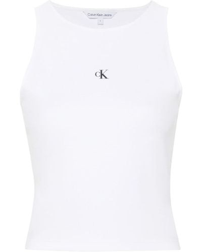 Calvin Klein Logo-print tank top - Weiß
