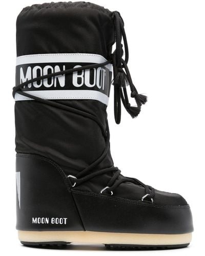 Moon Boot Icon パネル ブーツ - ブラック