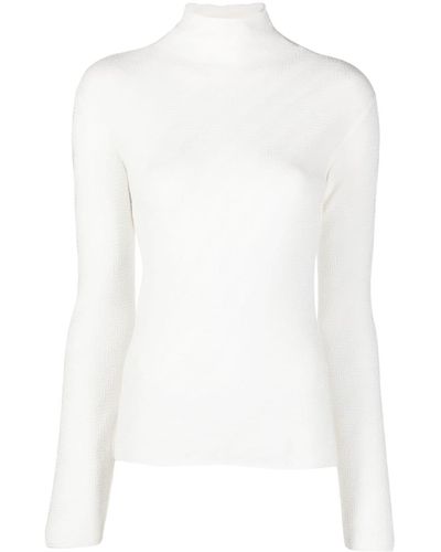Emporio Armani Pullover mit Muster - Weiß