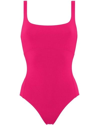 Eres Arnaque Square-neck Swimsuit - Pink