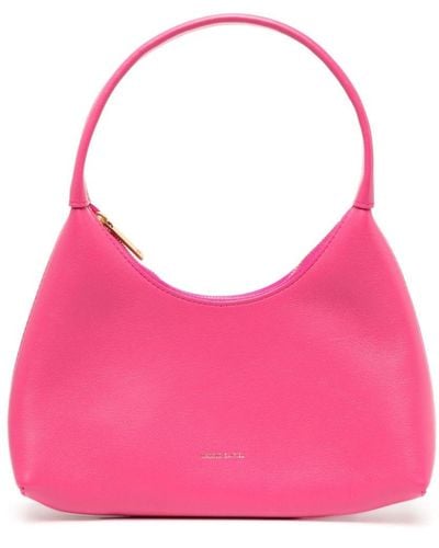 Mansur Gavriel Mini Candy Hobo Leather Bag - Pink