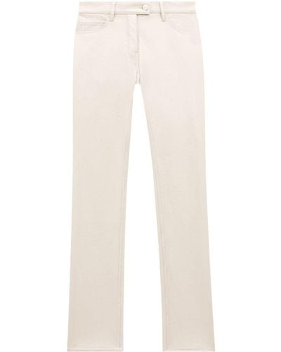 Courreges Pantalon en vinyle à poches multiples - Blanc