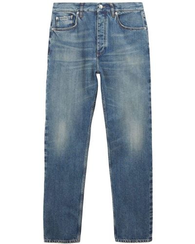 Burberry Ausgeblichene Straight-Leg-Jeans - Blau