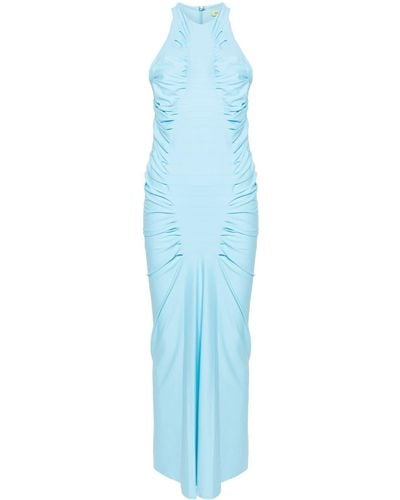 GAUGE81 Maxi-jurk Met Halternek - Blauw
