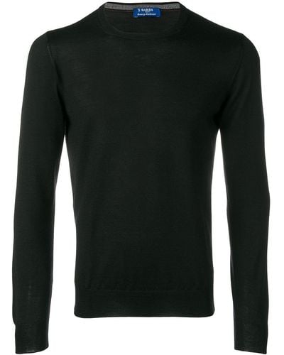 Barba Napoli ロングスリーブ セーター - ブラック