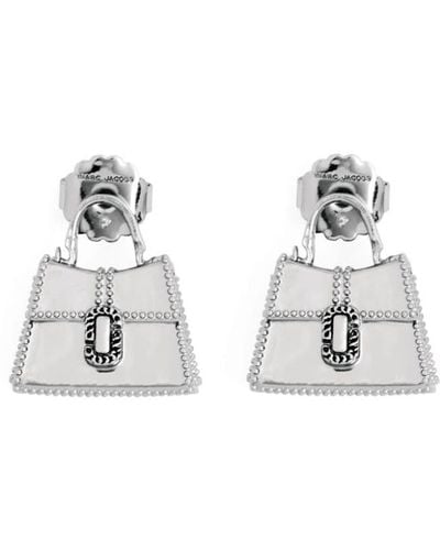 Marc Jacobs The St. Marc Drop Earrings - White