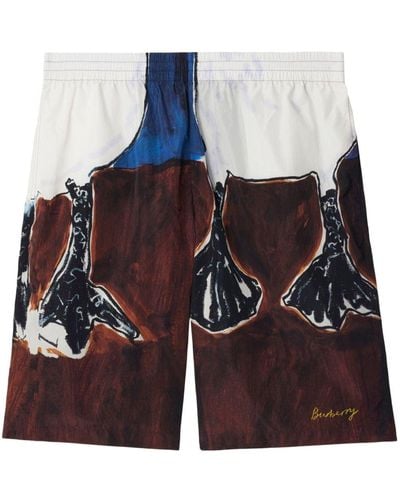 Burberry Swan deck shorts - Blau