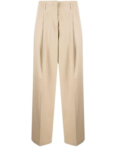 Golden Goose Pantalones anchos de talle alto - Neutro