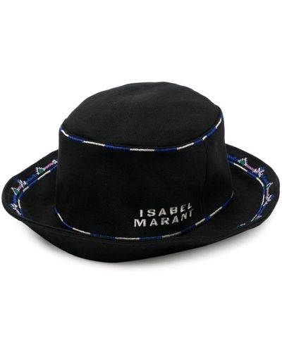 Isabel Marant Logo-embroidered Bucket Hat - Black