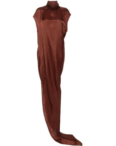 Rick Owens Edfu T Asymmetric Dress - Brown