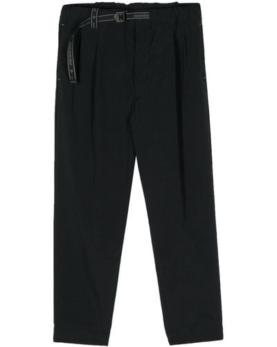 and wander Belted Tapered-leg Trousers - Black