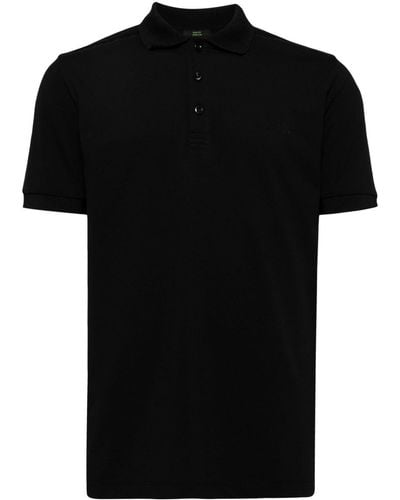 BOSS Paule Stretch-cotton Polo Shirt - Black