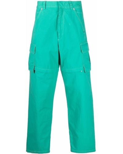 Jacquemus Trousers Green - Blue