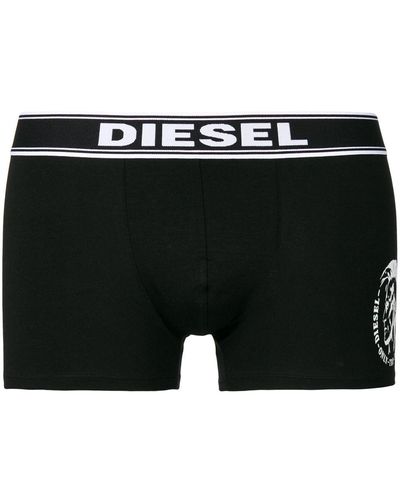 DIESEL Three Pack Logo Boxers - Black