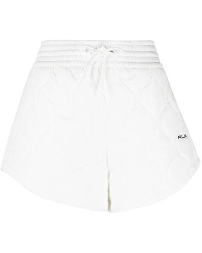 Polo Ralph Lauren Gesteppte Shorts mit Kordelzug - Weiß