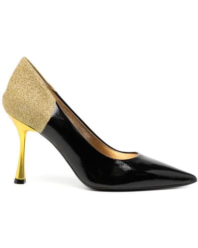 Madison Maison Zapatos Alena Black/Gold con tacón de 65 mm - Negro