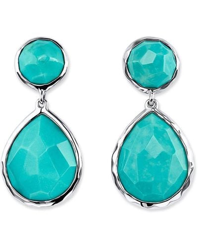 Ippolita Rock Candy Turquoise Drop Earrings - Blue