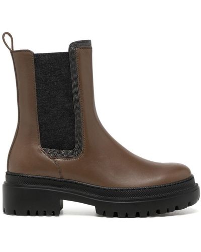 Brunello Cucinelli Stiefelette - Braun