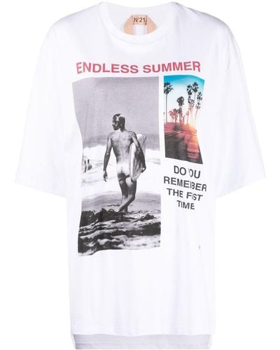 N°21 Endless Summer Tシャツ - ホワイト