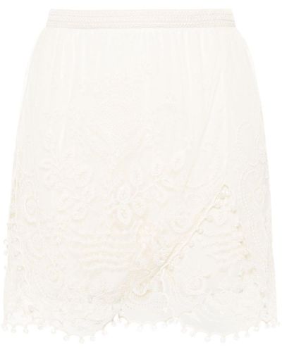 Isabel Marant Viny Lace Mini Skirt - White