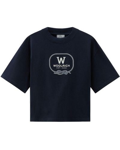 Woolrich ロゴ Tシャツ - ブルー