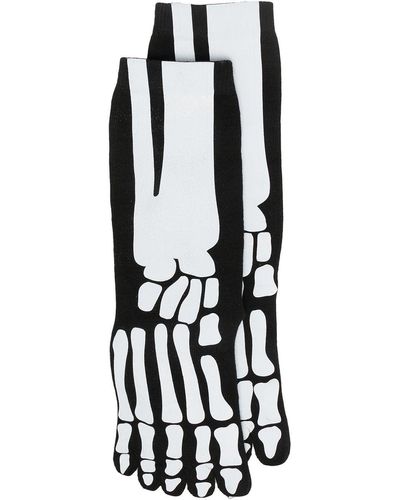 Natasha Zinko Skeleton Print Socks - Black