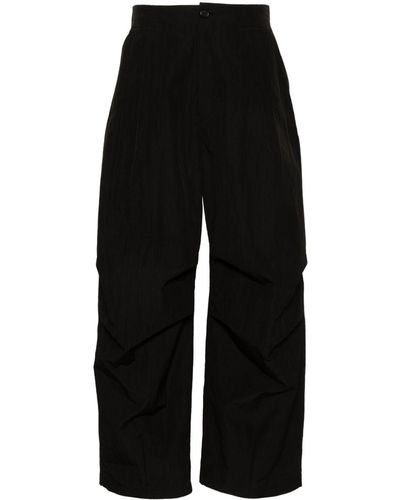 Amomento Ripstop Fatigue Tapered Trousers - Black