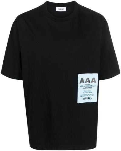 Ambush T-shirt Met Print - Zwart