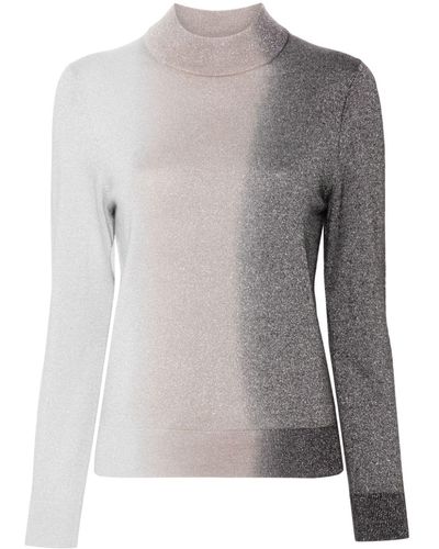 PS by Paul Smith Metallic-effect Sweater - Gray