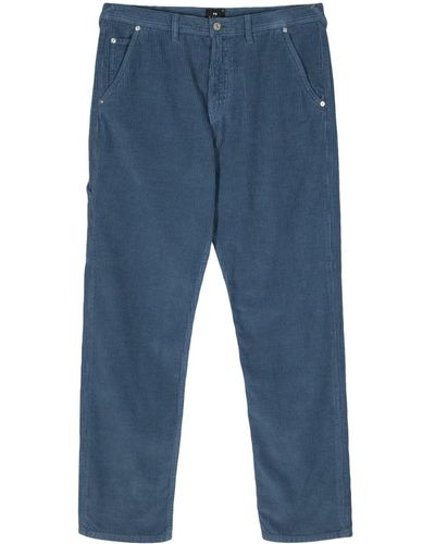 PS by Paul Smith Straight-leg Corduroy Trousers - Blue