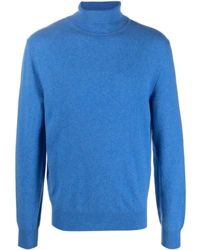 Filippa K Recycled Wool Roll Neck Sweater - Blue
