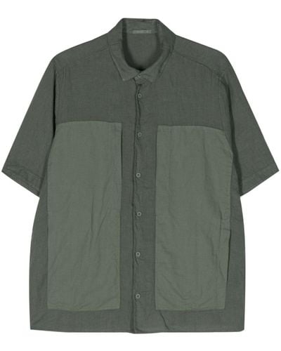 Transit Decorative-stitching Shortsleeve Shirt - Green