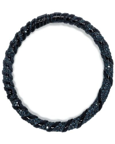 Lanvin Melodie Rhinestone-embellished Choker Necklace - Blue