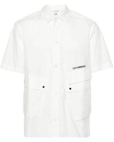 C.P. Company Hemd mit Taschen - Weiß