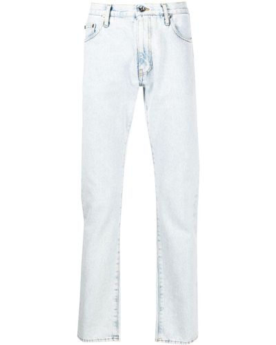 Off-White c/o Virgil Abloh Gerade Jeans mit Arrows-Print - Weiß