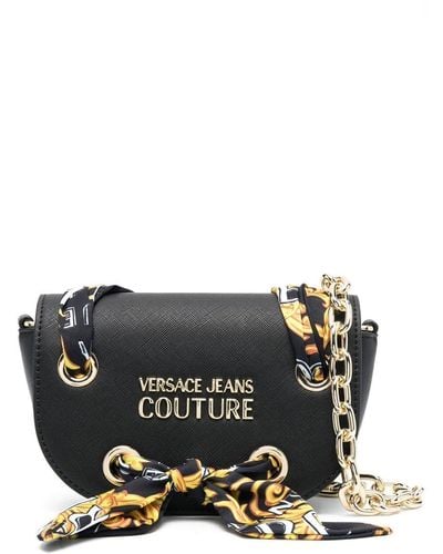 Versace Jeans Couture Borsa a spalla con dettaglio barocco - Nero