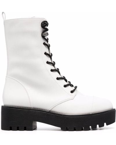 MICHAEL Michael Kors Bryce Lace-up Boots - White