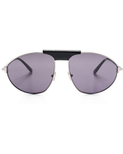 Tom Ford Pilot-frame Sunglasses - Grey