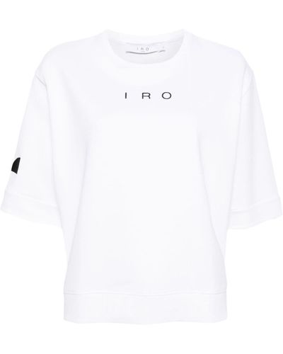 IRO Sweat à logo brodé - Blanc