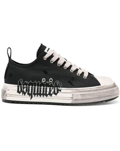 DSquared² Berlin Flatform-Sneakers - Schwarz