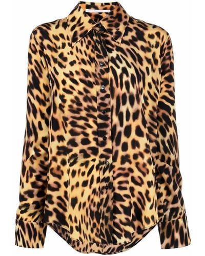 Stella McCartney Camisa con estampado de leopardo - Multicolor
