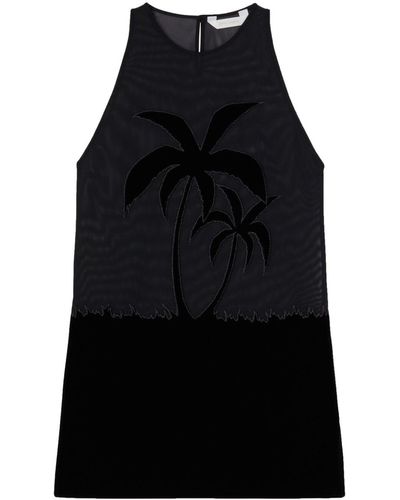 Palm Angels Mini-jurk Met Print - Zwart