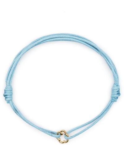 Aliita Flower-charm Cord Bracelet - Blue
