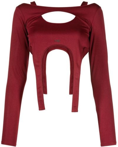HELIOT EMIL Layered Long-sleeved Crop Top