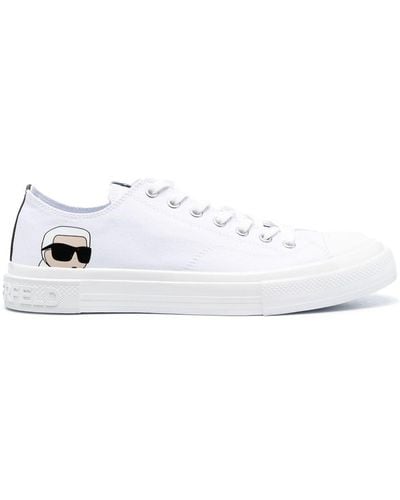 Karl Lagerfeld Kampus Canvas Low-top Sneakers - White