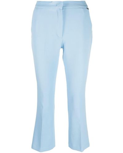 Liu Jo Pantalon slim à coupe courte - Bleu