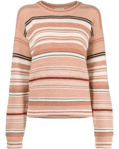 See By Chloé Horizontal Stripe-pattern Sweater - Pink