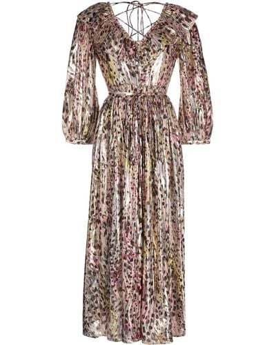 Hayley Menzies Kleid mit abstraktem Muster - Mehrfarbig