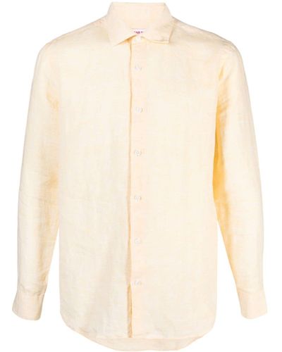 Orlebar Brown Giles Long-sleeve Linen Shirt - Natural