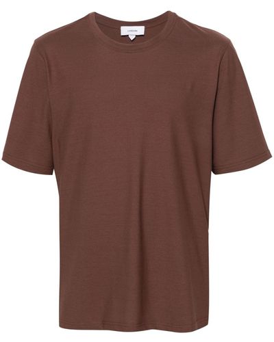 Lardini Cotton jersey T-shirt - Braun